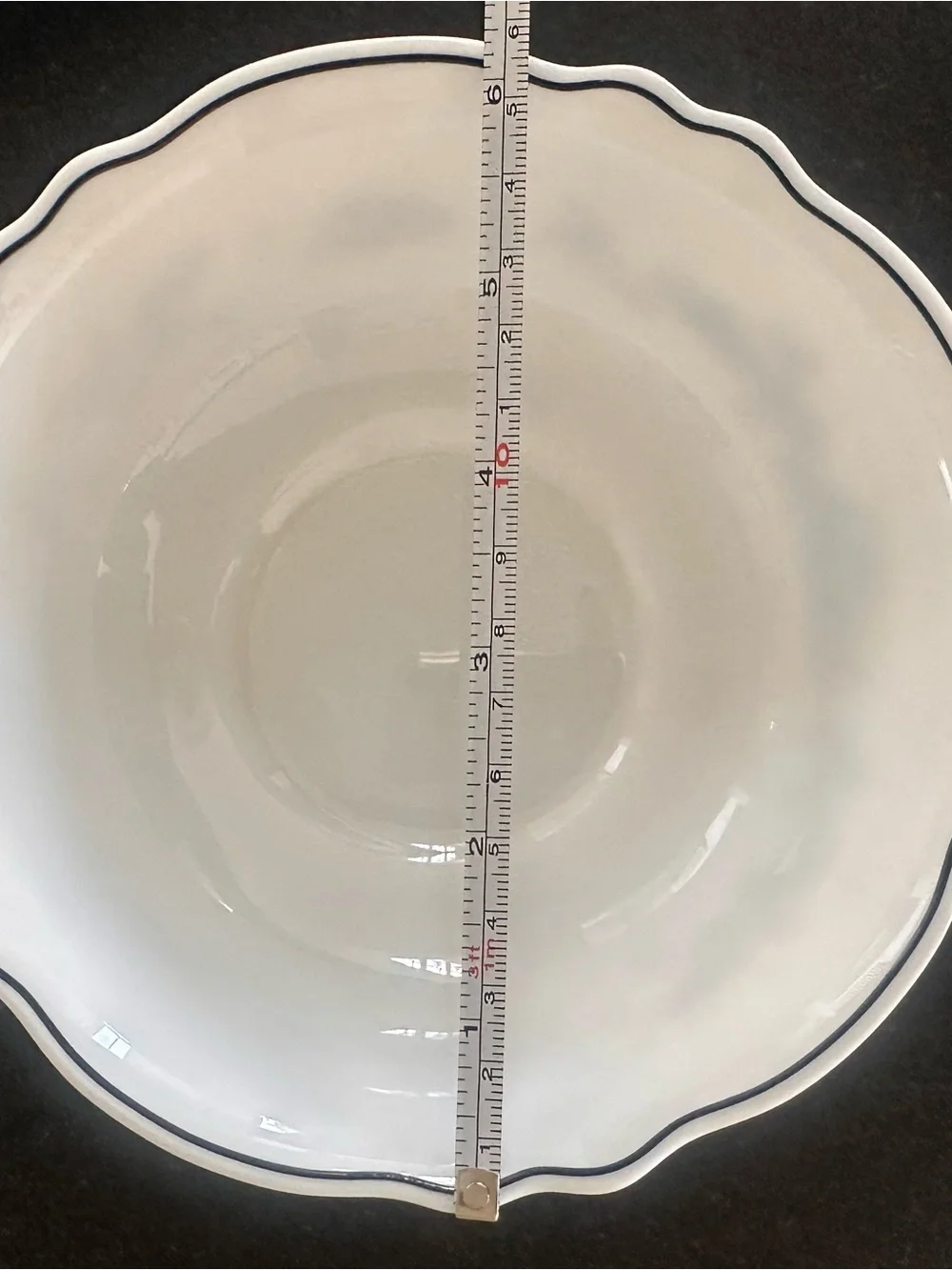Vintage Set of 4 Arcopal France Kalinka Pattern White and Blue Milk Glass Bowls